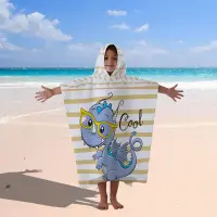 Детско хавлиено пончо - Дракон - Детско хавлиено пончо - Дракон