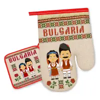 Комплект ръкохватки с български шевици 4289 - Комплект ръкохватки с български шевици 4289