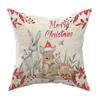 Декоративна възглавница с коледни мотиви - 2204 - Декоративна възглавница с коледни мотиви - 2204