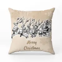 Декоративна възглавница с коледни мотиви - 2359 - Декоративна възглавница с коледни мотиви - 2359