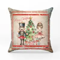 Декоративна възглавница с коледни мотиви - 4416 - Декоративна възглавница с коледни мотиви - 4416
