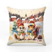 Декоративна възглавница с коледни мотиви - 5362 - Декоративна възглавница с коледни мотиви - 5362