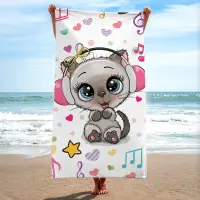 Детска хавлиена кърпа - Коте - Детска хавлиена кърпа - Коте