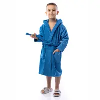Детски халат Елеганс - Морско синьо - 2698 | Детски халат Елеганс - Морско синьо - 2698