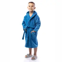 Детски халат Елеганс - Морско синьо - 2700 | Детски халат Елеганс - Морско синьо - 2700