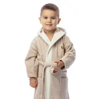 Детски халат лукс - цвят капучино - 2419 |  Детски халат лукс - цвят капучино - 2419