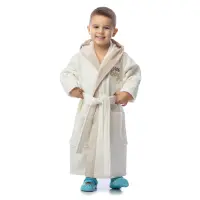 Детски халат лукс - цвят крем - 2416 | Детски халат лукс - цвят крем - 2416