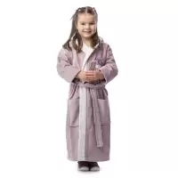 Детски халат лукс - лилаво - 404 | Детски халат лукс - лилаво - 404
