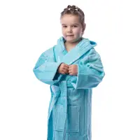 Детски халат нишка - електрик - 674 | Детски халат нишка - електрик - 674