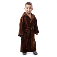 Детски халат нишка - кафяв - 605 | Детски халат нишка - кафяв - 605
