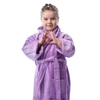 Детски халат нишка - лилаво - 613 | Детски халат нишка - лилаво - 613