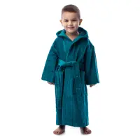 Детски халат нишка - петрол - 625 | Детски халат нишка - петрол - 625