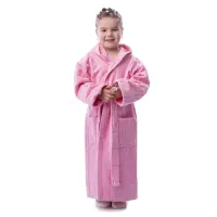 Детски халат нишка - розово - 643 | Детски халат нишка - розово - 643