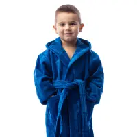 Детски халат нишка - син - 1038 | Детски халат нишка - син - 1038