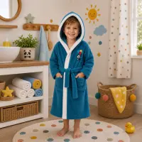 Детски халат Sunny - петрол - 3/4 години - Детски халат Sunny - петрол - 3/4 години