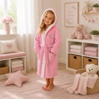 Детски халат Sunny - розово- 5/6 години - Детски халат Sunny - розово- 5/6 години