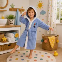 Детски халат Sunny - светло синьо - 3/4 години - Детски халат Sunny - светло синьо - 3/4 години