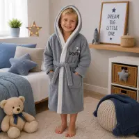 Детски халат Sunny - светло сиво - 5/6 години - Детски халат Sunny - светло сиво - 5/6 години