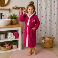 Детски халат Sunny - циклама - 7/8 години - Детски халат Sunny - циклама - 7/8 години