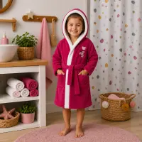 Детски халат Sunny - циклама - 3/4 години - Детски халат Sunny - циклама - 3/4 години