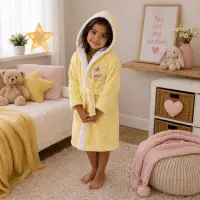 Детски халат Sunny - жълто - 5/6 години - Детски халат Sunny - жълто - 5/6 години