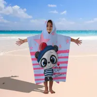 Детско хавлиено пончо - Панда - Детско хавлиено пончо - Панда