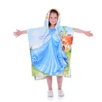 Детско пончо - Синя принцеса - 1415 | Детско пончо - Синя принцеса - 1415