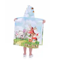 Детско пончо - Синя принцеса - 1417 | Детско пончо - Синя принцеса - 1417