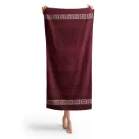 Плажна хавлия с мотив - Бордо - Плажна хавлия с мотив - Бордо