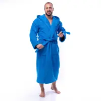 Халат Едноцветен Лукс - Парламент - мъжки - 1618 | Халат Едноцветен Лукс - Парламент - мъжки - 1618