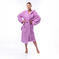 Халат Едноцветен Лукс - Светло Лилаво - дамски - 1592 | Халат Едноцветен Лукс - Светло Лилаво - дамски - 1592