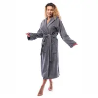 Халат Елеганс - Сив - дамски - 2648 | Халат Елеганс - Сив - дамски - 2648