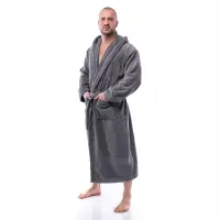 Халат Елеганс - Сив - мъжки - 2652 | Халат Елеганс - Сив - мъжки - 2652
