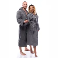 Халат Елеганс - Сив - мъжки - 2656 | Халат Елеганс - Сив - мъжки - 2656