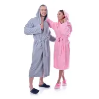 Халат Маер - Сив - мъжки - 1206 | Халат Маер - Сив - мъжки - 1206