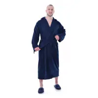 Халат Маер - Тъмно синьо - мъжки - 1185 | Халат Маер - Тъмно синьо - мъжки - 1185