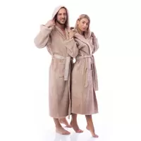 Халат Микропамук - капучино - дамски - 165 | Халат Микропамук - капучино - дамски - 165