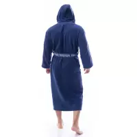 Халат Микропамук - тъмно син - мъжки - 194 | Халат Микропамук - тъмно син - мъжки - 194