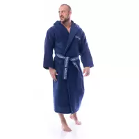 Халат Микропамук - тъмно син - мъжки - 192 | Халат Микропамук - тъмно син - мъжки - 192