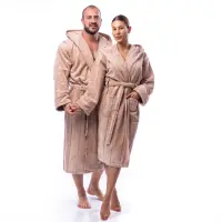 Халат нишка - Капучино - мъжки - 1748 | Халат нишка - Капучино - мъжки - 1748
