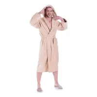 Халат нишка - Крем - мъжки - 1132 | Халат нишка - Крем - мъжки - 1132