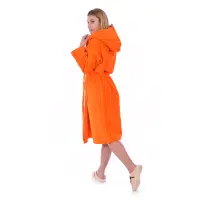 Халат нишка - Оранжев - дамски - 1164 | Халат нишка - Оранжев - дамски - 1164