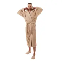 Халат Севи лого - MS - капучино- мъжки - 3766 | Халат Севи лого - MS - капучино- мъжки - 3766