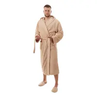 Халат Севи лого - MS - капучино- мъжки - 3767 | Халат Севи лого - MS - капучино- мъжки - 3767