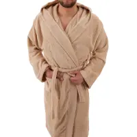 Халат Севи лого - MS - капучино- мъжки - 3769 | Халат Севи лого - MS - капучино- мъжки - 3769