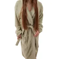 Халат Севи лого - MS - светло зелен- дамски - 3739 | Халат Севи лого - MS - светло зелен- дамски - 3739