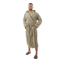 Халат Севи лого - MS - светло зелен- мъжки - 3751 | Халат Севи лого - MS - светло зелен- мъжки - 3751