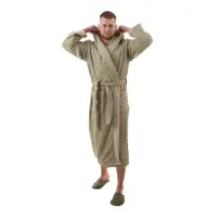Халат Севи лого - MS - светло зелен- мъжки - 3752 | Халат Севи лого - MS - светло зелен- мъжки - 3752