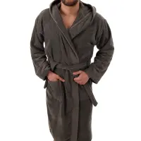 Халат Севи лого - MS - тъмно сив- мъжки - 3759 | Халат Севи лого - MS - тъмно сив- мъжки - 3759