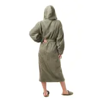 Халат Севи лого - MS - тъмно зелен- дамски - 3743 | Халат Севи лого - MS - тъмно зелен- дамски - 3743